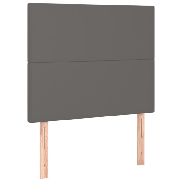 Wezgłowie Szary 90 x 5 x 118/128 cm Sztuczna skóra vidaXL 533385