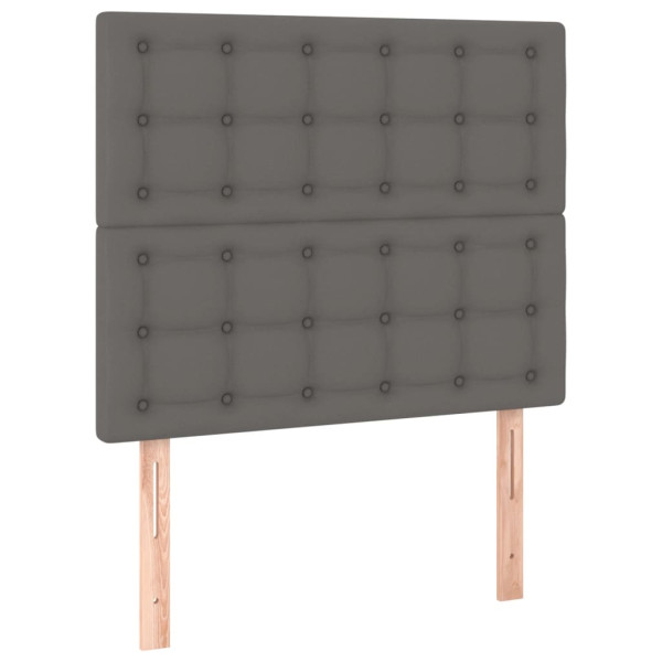 Wezgłowie Szary 90 x 5 x 118/128 cm Sztuczna skóra vidaXL 536167