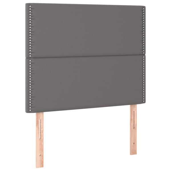 Wezgłowie Szary 90 x 5 x 118/128 cm Sztuczna skóra vidaXL 533356