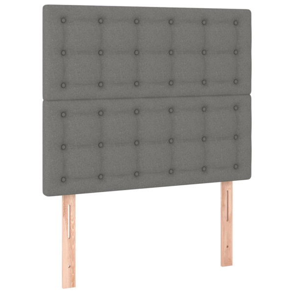 Wezgłowie Szary 90 x 5 x 118/128 cm Tkanina vidaXL 533163