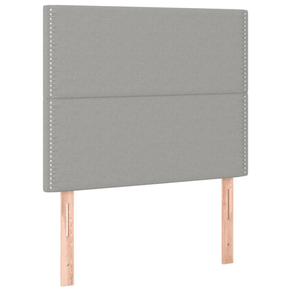 Wezgłowie Szary 90 x 5 x 118/128 cm Tkanina vidaXL 533477