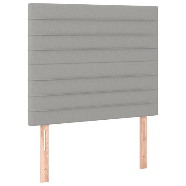 Wezgłowie Szary 90 x 5 x 118/128 cm Tkanina vidaXL 535029