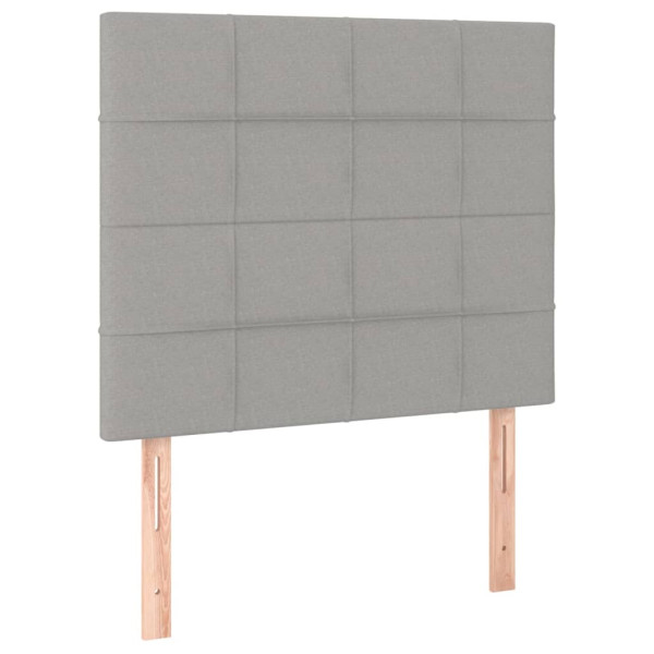 Wezgłowie Szary 90 x 5 x 118/128 cm Tkanina vidaXL 535073