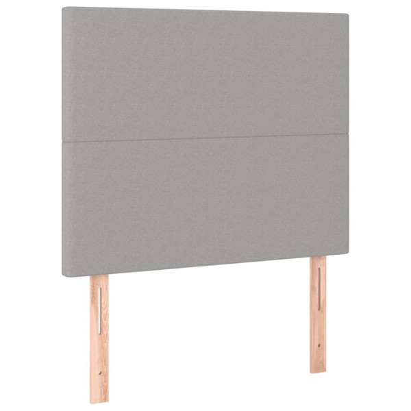 Wezgłowie Szary 90 x 5 x 118/128 cm Tkanina vidaXL 535520