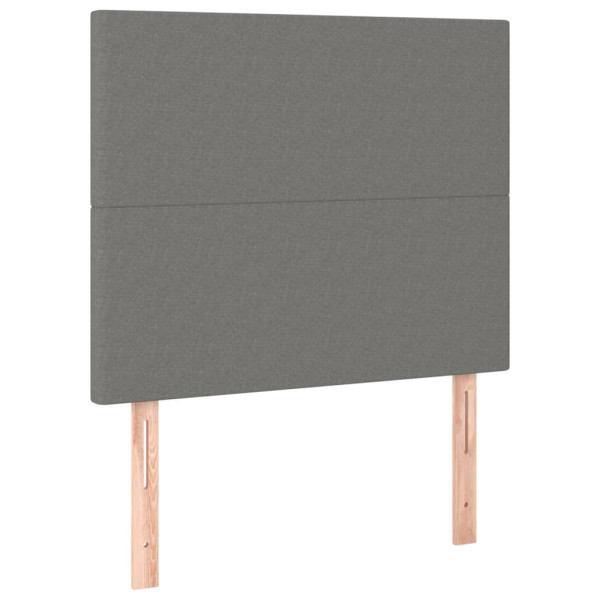 Wezgłowie Szary 90 x 5 x 118/128 cm Tkanina vidaXL 535602