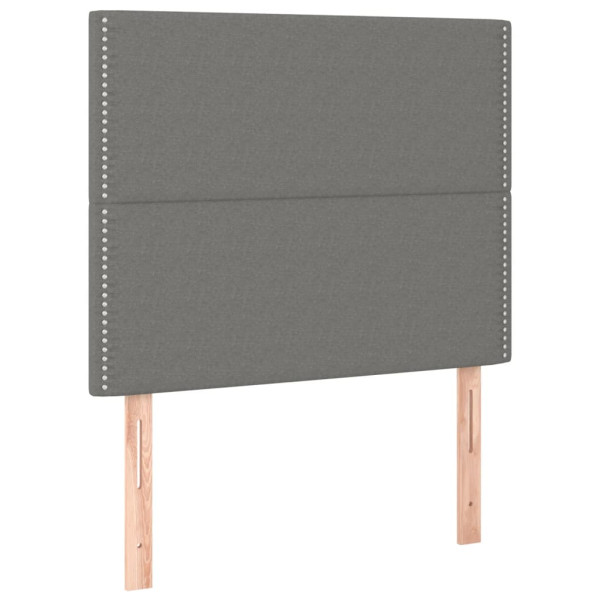 Wezgłowie Szary 90 x 5 x 118/128 cm Tkanina vidaXL 536146