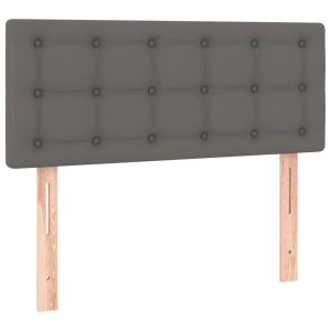 Wezgłowie Szary 90 x 5 x 78/88 cm Sztuczna skóra vidaXL 535547 Wezgłowie Szary 90 x 5 x 78/88 cm Sztuczna skóra vidaXL 535547