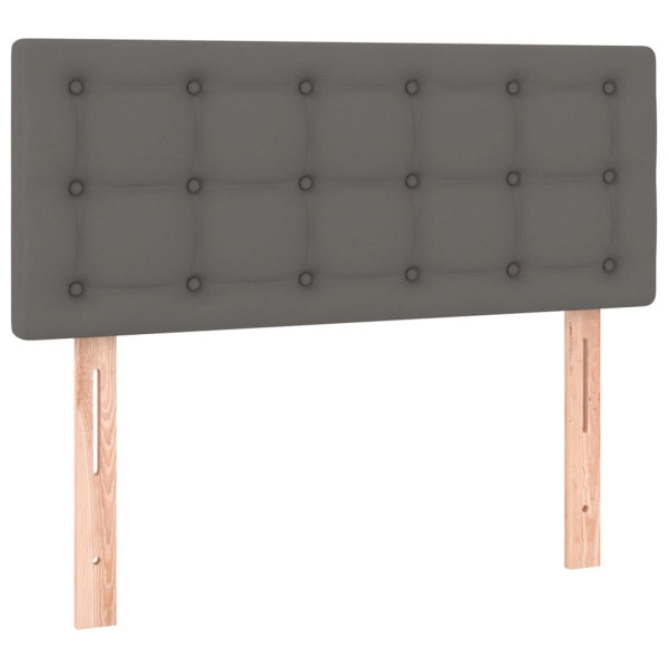 Wezgłowie Szary 90 x 5 x 78/88 cm Sztuczna skóra vidaXL 535547
