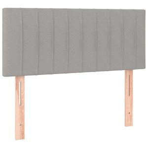 Wezgłowie Szary 90 x 5 x 78/88 cm Tkanina vidaXL 532909 Wezgłowie Szary 90 x 5 x 78/88 cm Tkanina vidaXL 532909