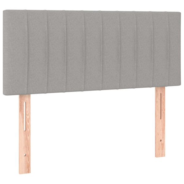 Wezgłowie Szary 90 x 5 x 78/88 cm Tkanina vidaXL 532909