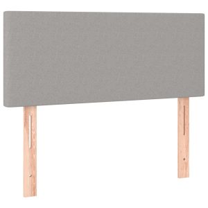 Wezgłowie Szary 90 x 5 x 78/88 cm Tkanina vidaXL 535421 Wezgłowie Szary 90 x 5 x 78/88 cm Tkanina vidaXL 535421