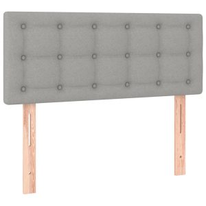 Wezgłowie Szary 90 x 5 x 78/88 cm Tkanina vidaXL 533200 Wezgłowie Szary 90 x 5 x 78/88 cm Tkanina vidaXL 533200