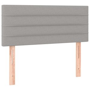 Wezgłowie Szary 90 x 5 x 78/88 cm Tkanina vidaXL 533399 Wezgłowie Szary 90 x 5 x 78/88 cm Tkanina vidaXL 533399