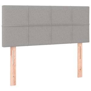Wezgłowie Szary 90 x 5 x 78/88 cm Tkanina vidaXL 533429 Wezgłowie Szary 90 x 5 x 78/88 cm Tkanina vidaXL 533429