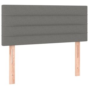 Wezgłowie Szary 90 x 5 x 78/88 cm Tkanina vidaXL 535416 Wezgłowie Szary 90 x 5 x 78/88 cm Tkanina vidaXL 535416