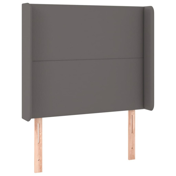 Wezgłowie Szary 93 x 16 x 118/128 cm Sztuczna skóra vidaXL 531885