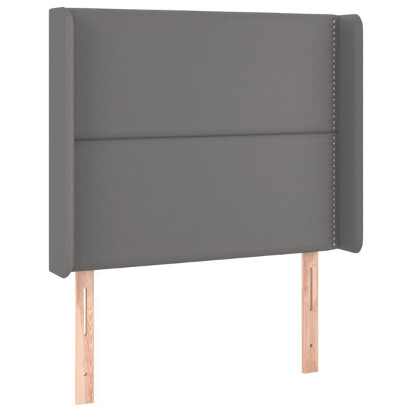 Wezgłowie Szary 93 x 16 x 118/128 cm Sztuczna skóra vidaXL 535556