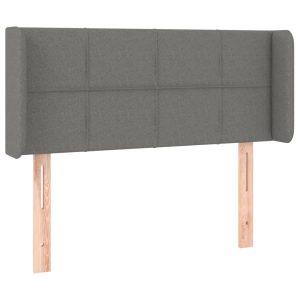 Wezgłowie Szary 93 x 16 x 78/88 cm Tkanina vidaXL 535474 Wezgłowie Szary 93 x 16 x 78/88 cm Tkanina vidaXL 535474
