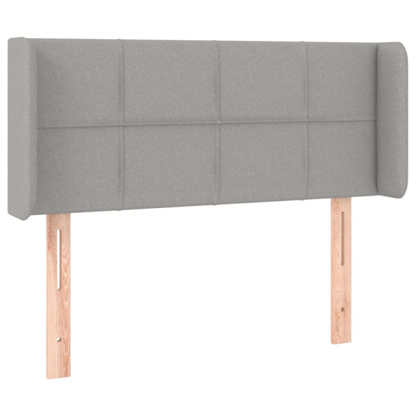 Wezgłowie Szary 93 x 16 x 78/88 cm Tkanina vidaXL 535481