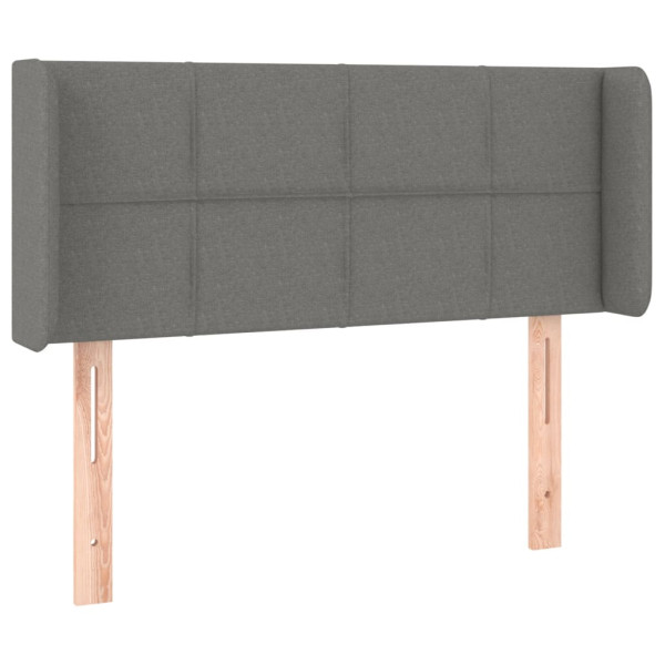 Wezgłowie Szary 93 x 16 x 78/88 cm Tkanina vidaXL 522108