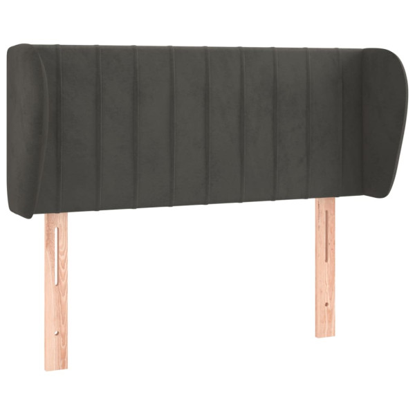 Wezgłowie Szary 93 x 23 x 78/88 cm Aksamit vidaXL 497562