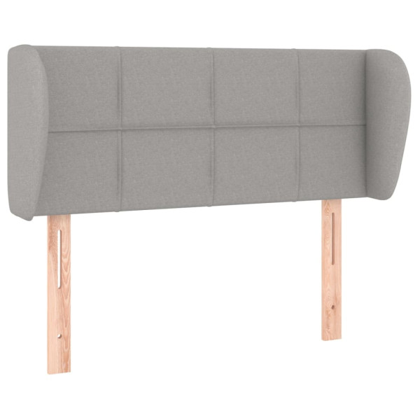 Wezgłowie Szary 93 x 23 x 78/88 cm Tkanina vidaXL 532893