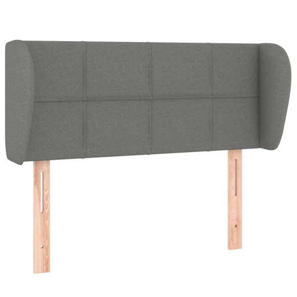 Wezgłowie Szary 93 x 23 x 78/88 cm Tkanina vidaXL 532993