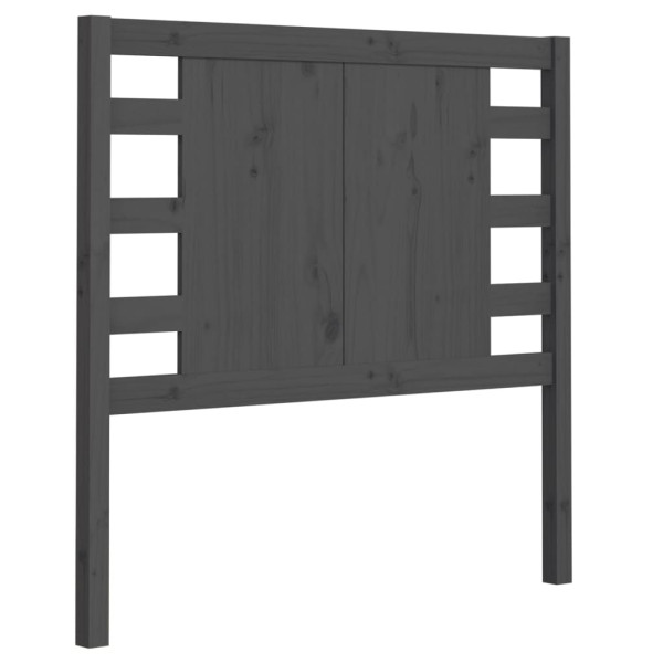 Wezgłowie Szary 96 x 100 cm Drewno sosnowe vidaXL 497430