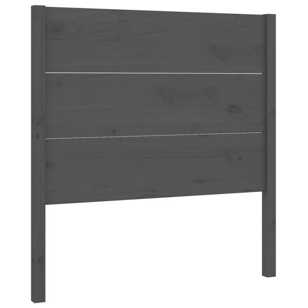 Wezgłowie Szary 96 x 100 cm Drewno sosnowe vidaXL 497242