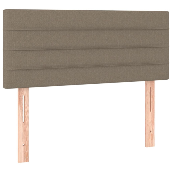 Wezgłowie Taupe 100 cm Tkanina Low vidaXL 138373