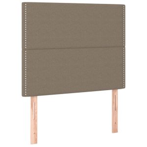 Wezgłowie Taupe 100 cm Tkanina Wysoki vidaXL 380097 Wezgłowie Taupe 100 cm Tkanina Wysoki vidaXL 380097