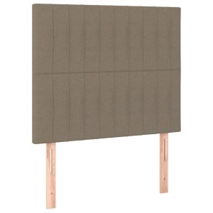 Wezgłowie Taupe 100 x 5 x 118/128 cm Tkanina vidaXL 532792 Wezgłowie Taupe 100 x 5 x 118/128 cm Tkanina vidaXL 532792