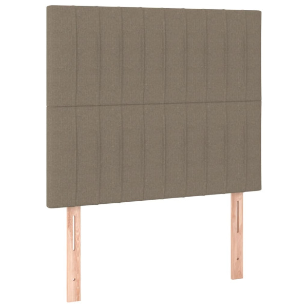 Wezgłowie Taupe 100 x 5 x 118/128 cm Tkanina vidaXL 532792