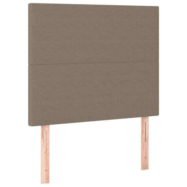 Wezgłowie Taupe 100 x 5 x 118/128 cm Tkanina vidaXL 533357