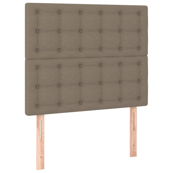 Wezgłowie Taupe 100 x 5 x 118/128 cm Tkanina vidaXL 535505