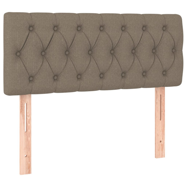 Wezgłowie Taupe 100 x 7 x 78/88 cm Tkanina vidaXL 517505