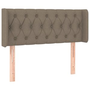 Wezgłowie Taupe 103 x 16 x 78/88 cm Tkanina vidaXL 532379 Wezgłowie Taupe 103 x 16 x 78/88 cm Tkanina vidaXL 532379
