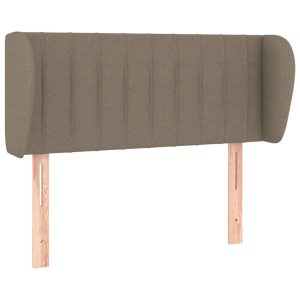 Wezgłowie Taupe 103 x 23 x 78/88 cm Tkanina vidaXL 497213