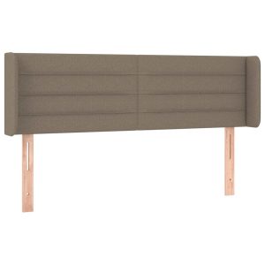 Wezgłowie Taupe 147 x 16 x 78/88 cm Tkanina vidaXL 533078 Wezgłowie Taupe 147 x 16 x 78/88 cm Tkanina vidaXL 533078