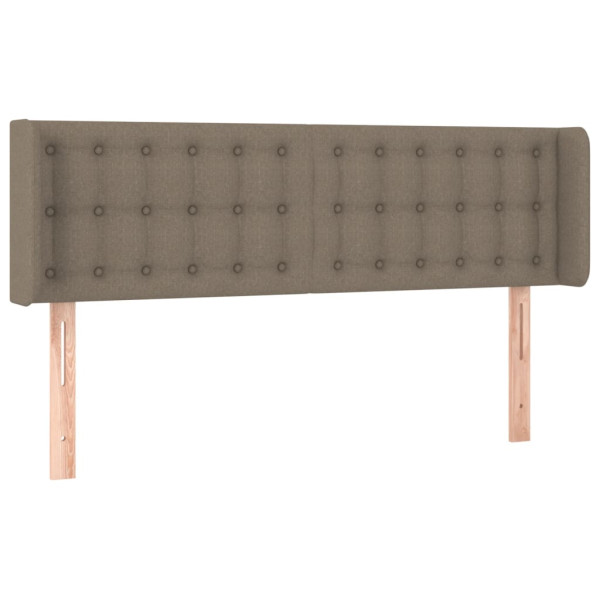 Wezgłowie Taupe 147 x 16 x 78/88 cm Tkanina vidaXL 533091