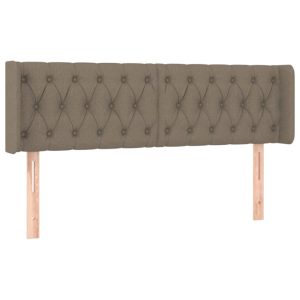Wezgłowie Taupe 147 x 16 x 78/88 cm Tkanina vidaXL 533319 Wezgłowie Taupe 147 x 16 x 78/88 cm Tkanina vidaXL 533319