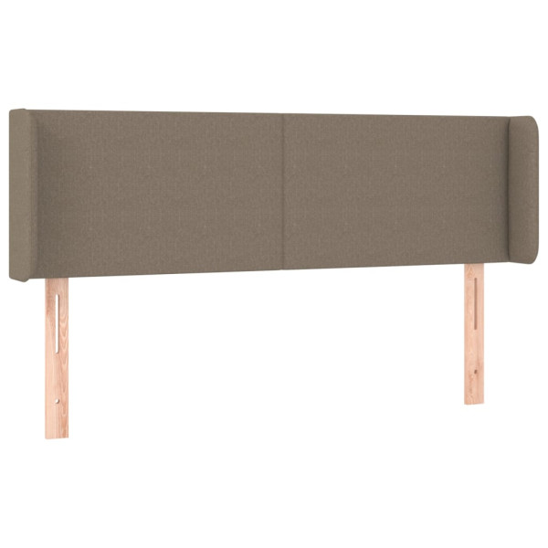 Wezgłowie Taupe 147 x 16 x 78/88 cm Tkanina vidaXL 748843