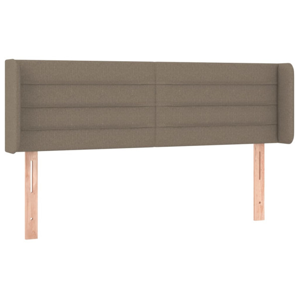 Wezgłowie Taupe 147 x 16 x 78/88 cm Tkanina vidaXL 521801