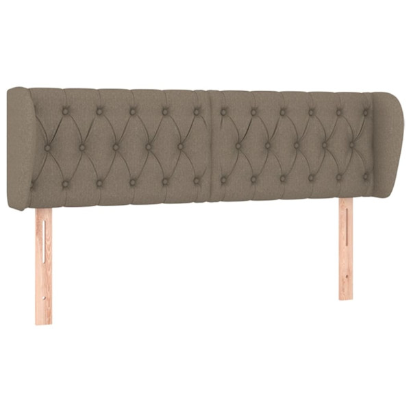 Wezgłowie Taupe 147 x 23 x 78/88 cm Tkanina vidaXL 521878