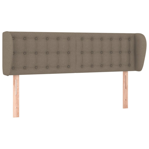 Wezgłowie Taupe 147 x 23 x 78/88 cm Tkanina vidaXL 535002