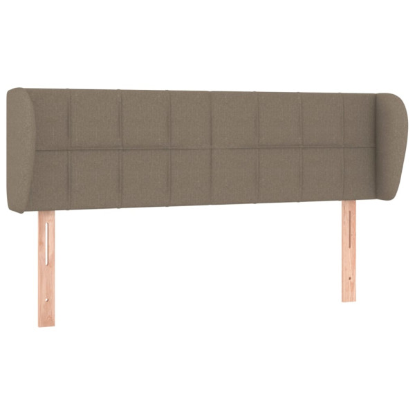 Wezgłowie Taupe 147 x 23 x 78/88 cm Tkanina vidaXL 517529