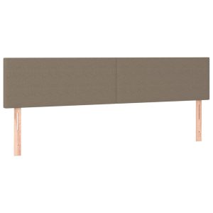 Wezgłowie Taupe 160 x 5 x 78/88 cm Tkanina vidaXL 536217 Wezgłowie Taupe 160 x 5 x 78/88 cm Tkanina vidaXL 536217