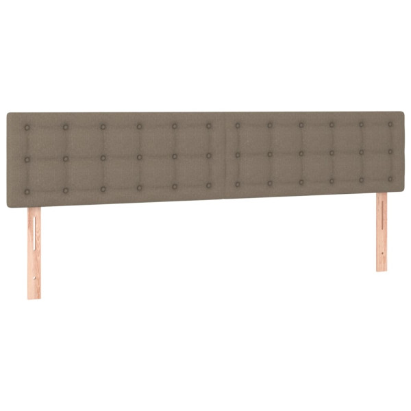 Wezgłowie Taupe 160 x 5 x 78/88 cm Tkanina vidaXL 527581