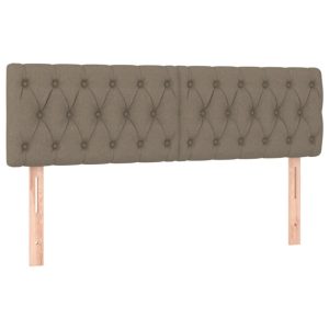 Wezgłowie Taupe 160 x 7 x 78/88 cm Tkanina vidaXL 531882 Wezgłowie Taupe 160 x 7 x 78/88 cm Tkanina vidaXL 531882