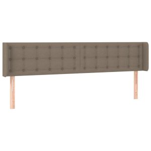 Wezgłowie Taupe 163 x 16 x 78/88 cm Tkanina vidaXL 523214 Wezgłowie Taupe 163 x 16 x 78/88 cm Tkanina vidaXL 523214